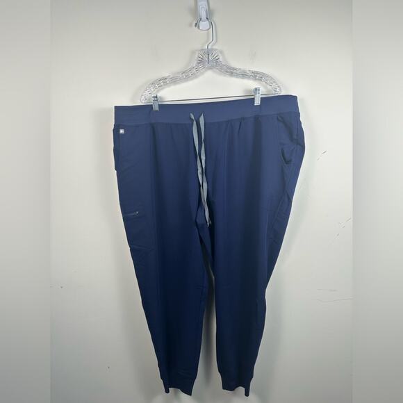 NWT Figs Navy Blue Drawstring Jogger Style Pants Size 4XL - Picture 1 of 8